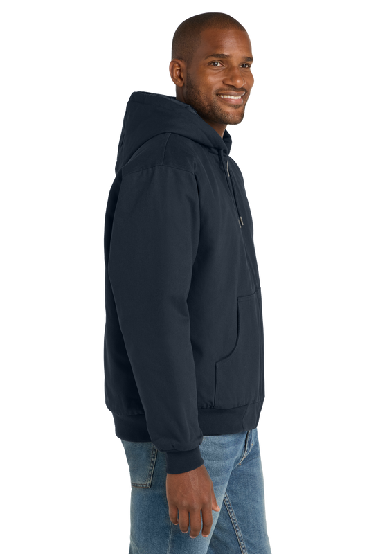 Duck Cloth Hooded Work Jacket