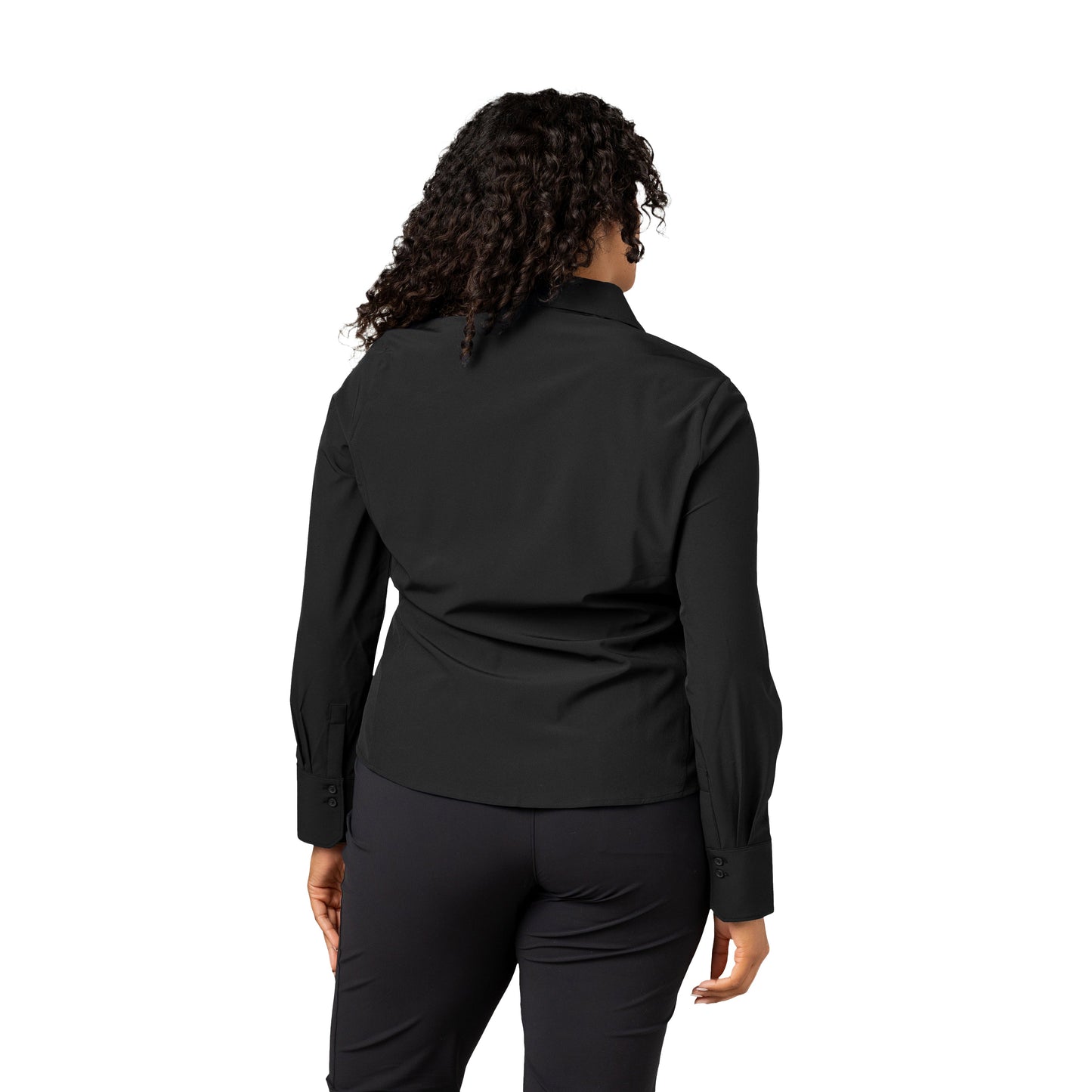Women's Executive 4-Way Stretch Solid Button Up