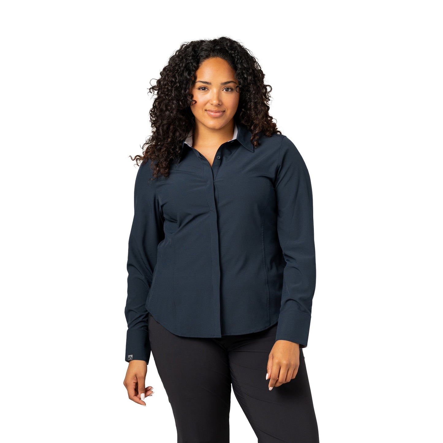 Women's Executive 4-Way Stretch Solid Button Up