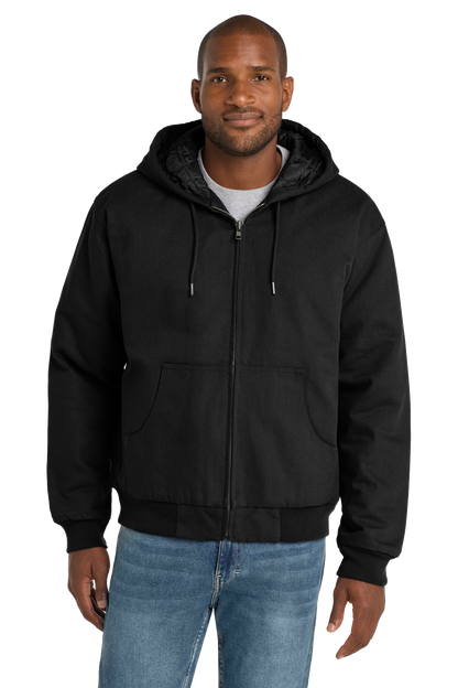 Duck Cloth Hooded Work Jacket