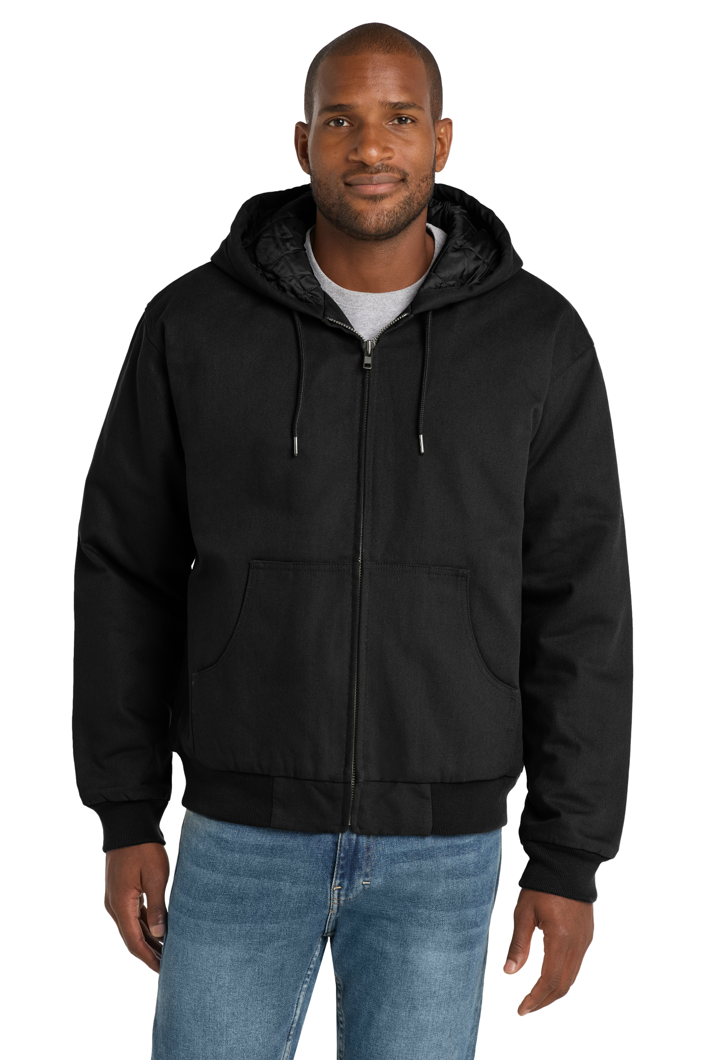 Duck Cloth Hooded Work Jacket