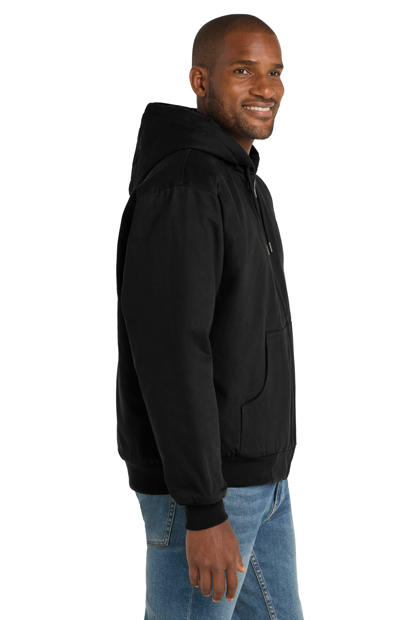 Duck Cloth Hooded Work Jacket