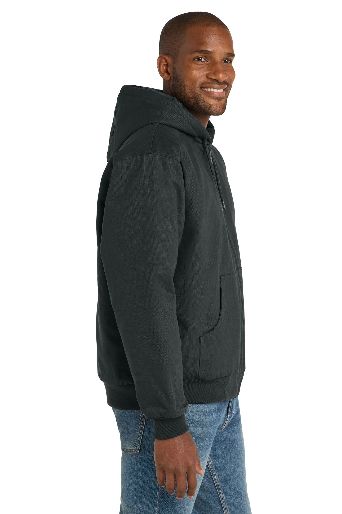 Duck Cloth Hooded Work Jacket