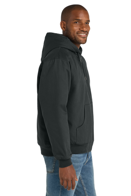 Duck Cloth Hooded Work Jacket