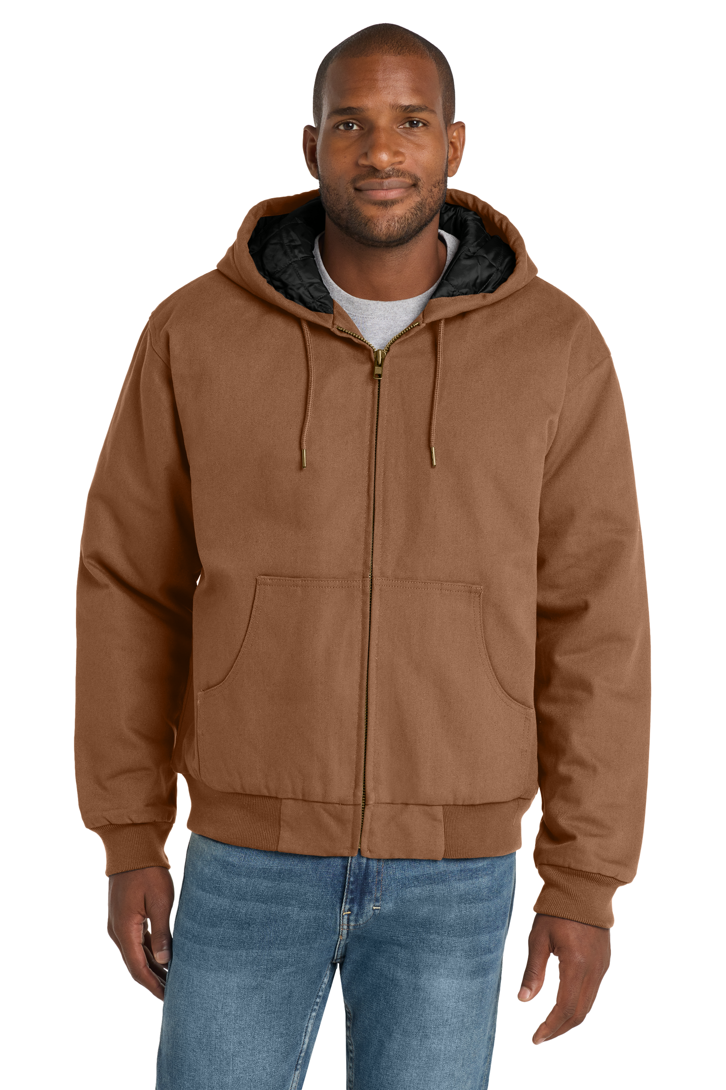 Duck Cloth Hooded Work Jacket