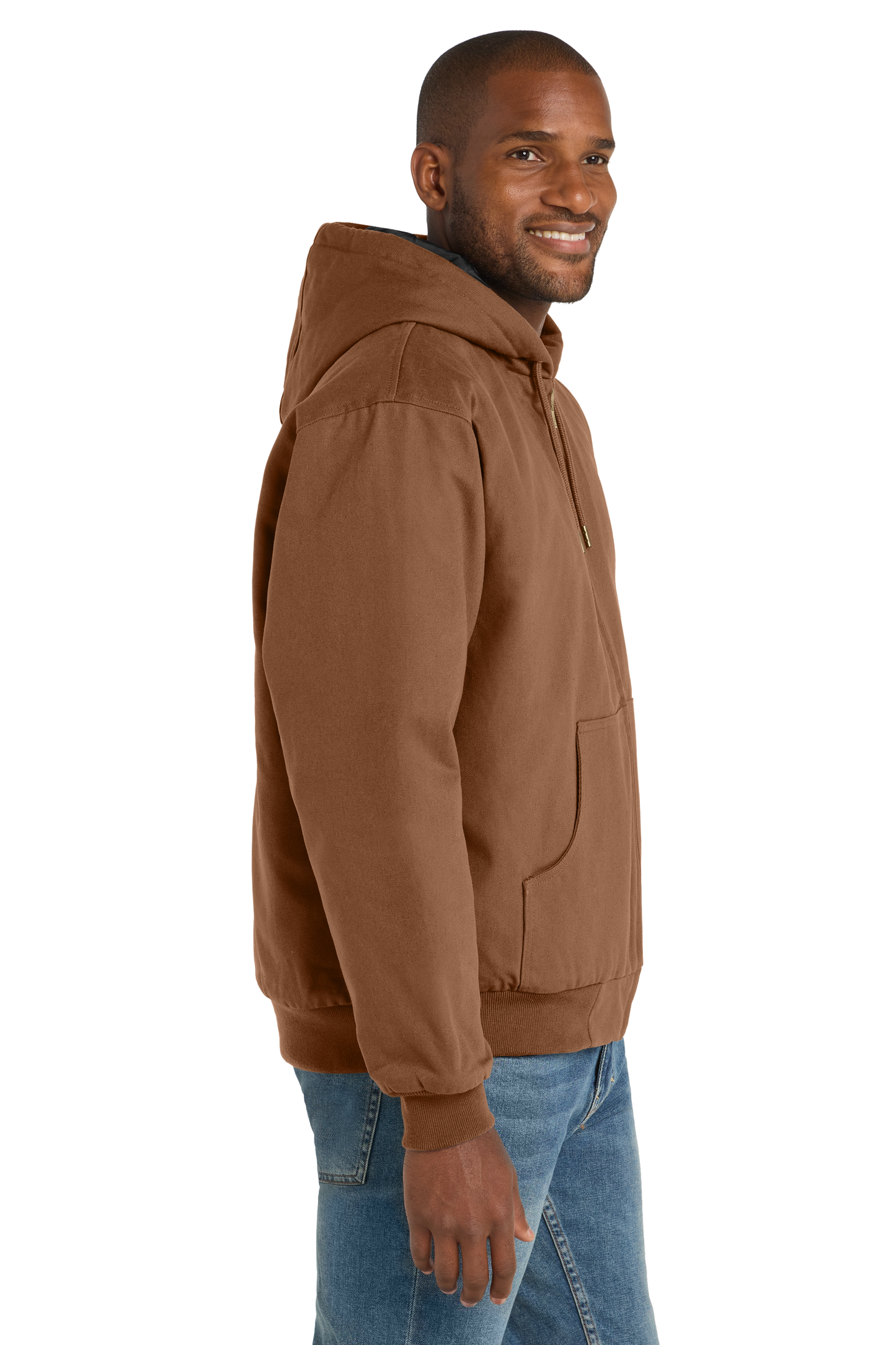 Duck Cloth Hooded Work Jacket