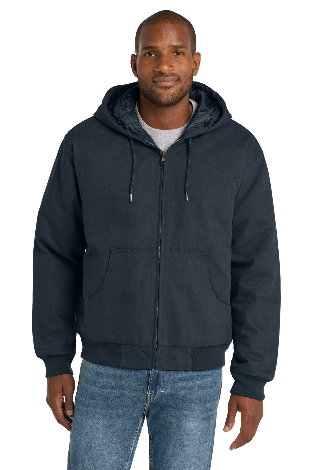 Duck Cloth Hooded Work Jacket