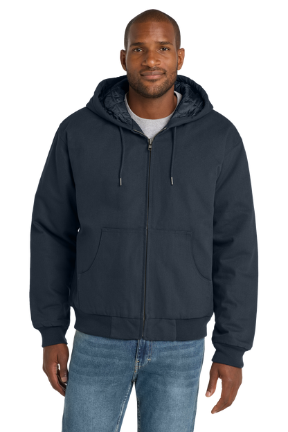 Duck Cloth Hooded Work Jacket
