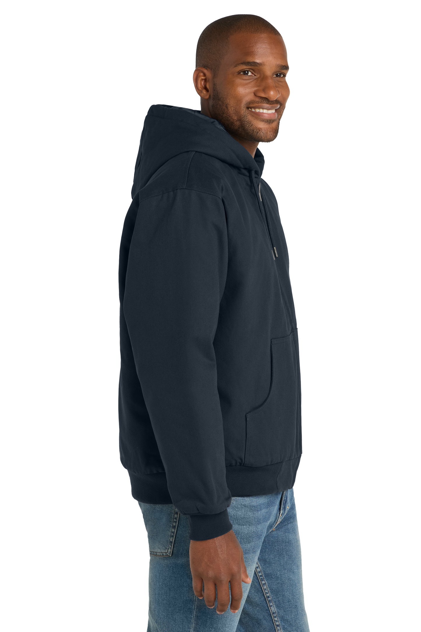 Duck Cloth Hooded Work Jacket